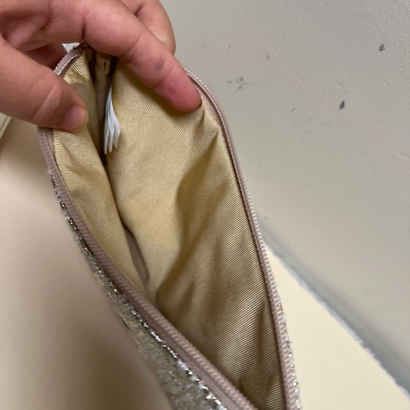 Lilly Pulitzer Gold and Silver Metallic Wristlet Clutch - Picture 9 of 11